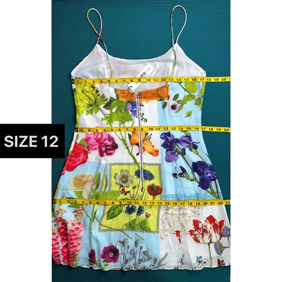 Alice + Olivia Ira Floral Spaghetti Strap Mini Dress - Picture 12 of 15